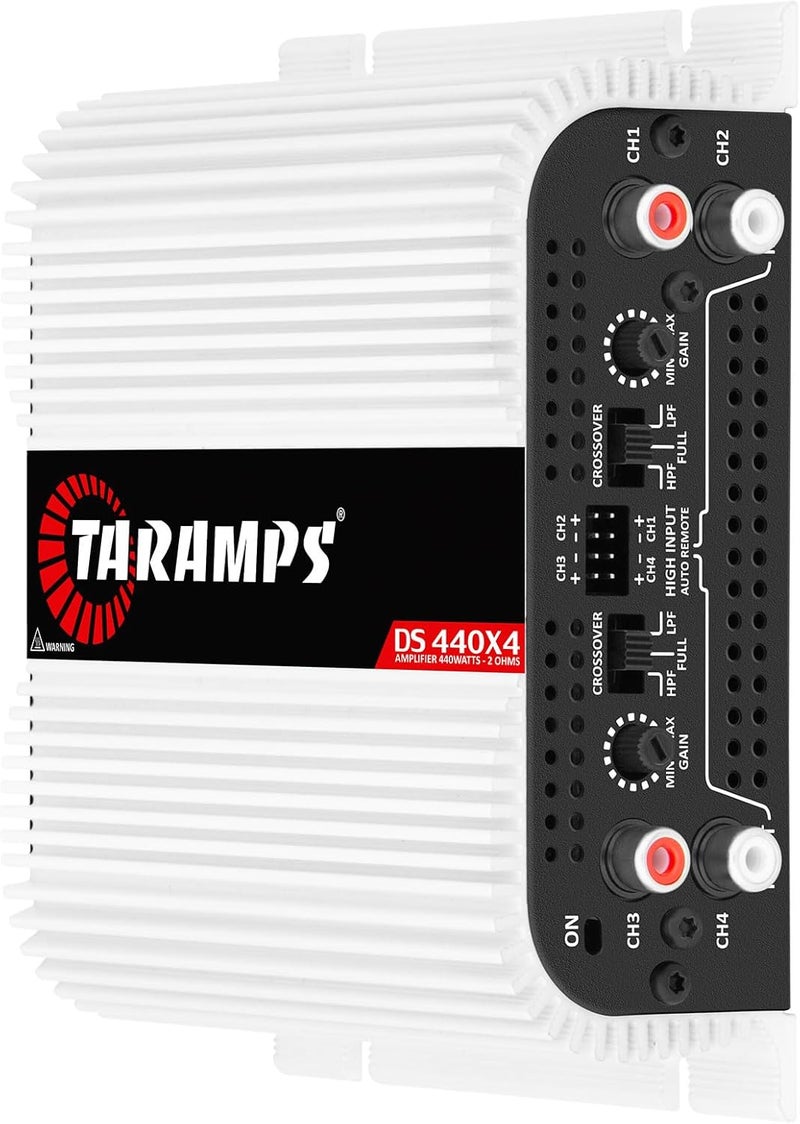 Taramp's DS 440x4 2 Ohms Multichannel Amplifier 440 Watts Rms 110x4 Watts Full Range Crossover Fixed Rca/High Level Input 4 Channels Car Audio, Class D - Image 3